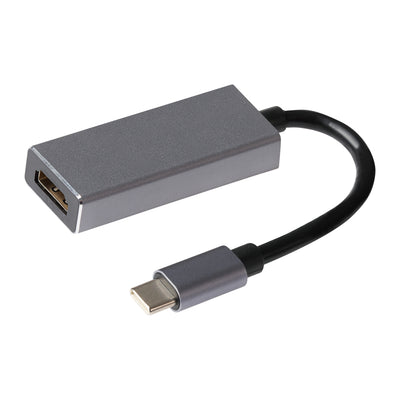 Nikkai USB-C to HDMI V3.1 Adapter (Supports 4K Ultra HD @30Hz) - Grey, 0.12m