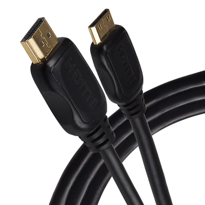 Maplin HDMI to Mini HDMI 4K Ultra HD Cable with Gold Connectors - Black, 1m