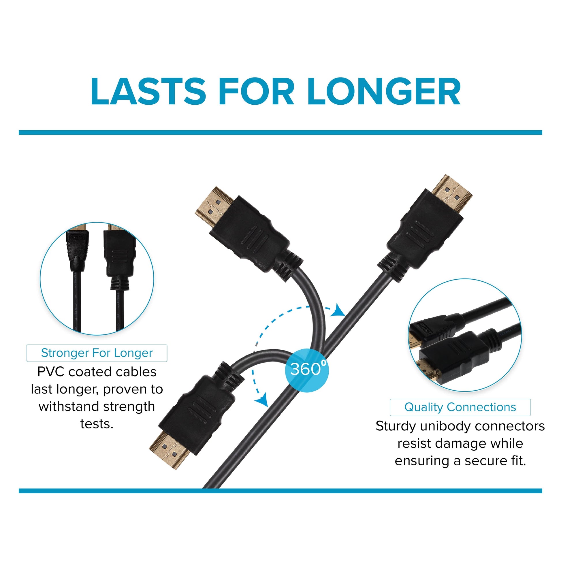 Maplin HDMI to Mini HDMI 4K Ultra HD Cable with Gold Connectors - Black, 3m