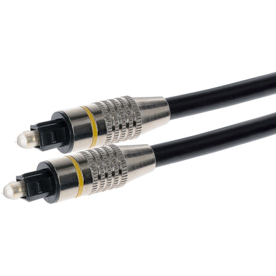 Maplin TOSlink Optical Audio Cable - Black, 2m