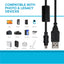 Maplin USB-A to 8-Pin Mini USB Cable - Black, 0.5m