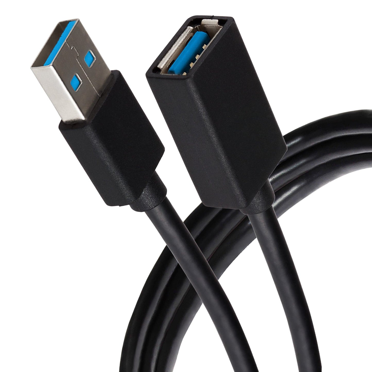 Maplin USB-A 3.0 Male to USB-A 3.0 Female Extension Cable - Black, 1.5m