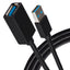 Maplin USB-A 3.0 Male to USB-A 3.0 Female Extension Cable - Black, 1.5m