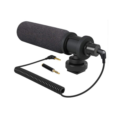 ProSound On Camera Microphone Shotgun Condenser Mic with 3.5mm Jack & Cold Shoe Mount