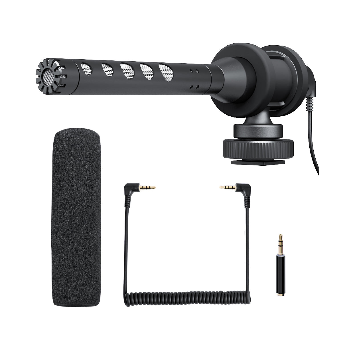 ProSound On Camera Microphone Shotgun Condenser Mic with 3.5mm Jack & Cold Shoe Mount