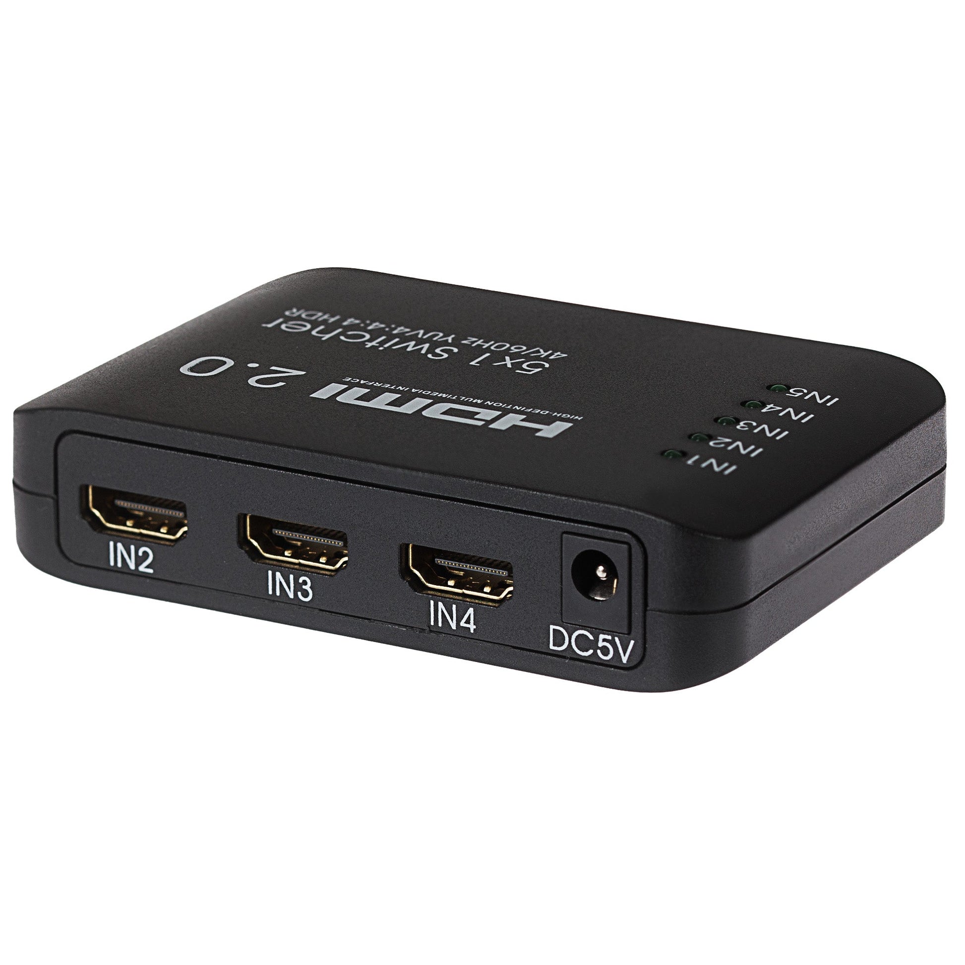 5 Port HDMI Switch 4K 60Hz/30Hz Support Auto Detect and HDR