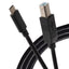 Maplin USB-C to USB-B Cable - Black, 2m