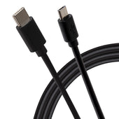 Maplin USB-C to Micro USB-B Cable - Black, 1m