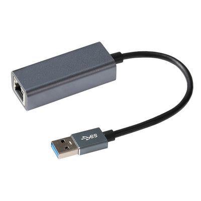 Maplin USB-A to Ethernet RJ45 V3.0 Gigabit Network LAN Adapter - Grey