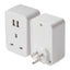 Maplin UK to US Travel Adapter Plug with 2x USB-A - White - maplin.co.uk