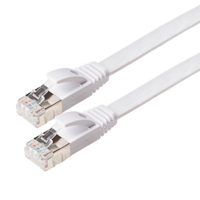 Maplin RJ45 CAT6 UTP Flat Ethernet LAN Cable - White