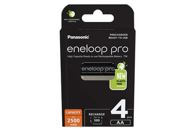 Panasonic ENELOOP PRO 1.2V 2500mAh Ni-Mh AA Rechargeable Batteries - Pack of 8