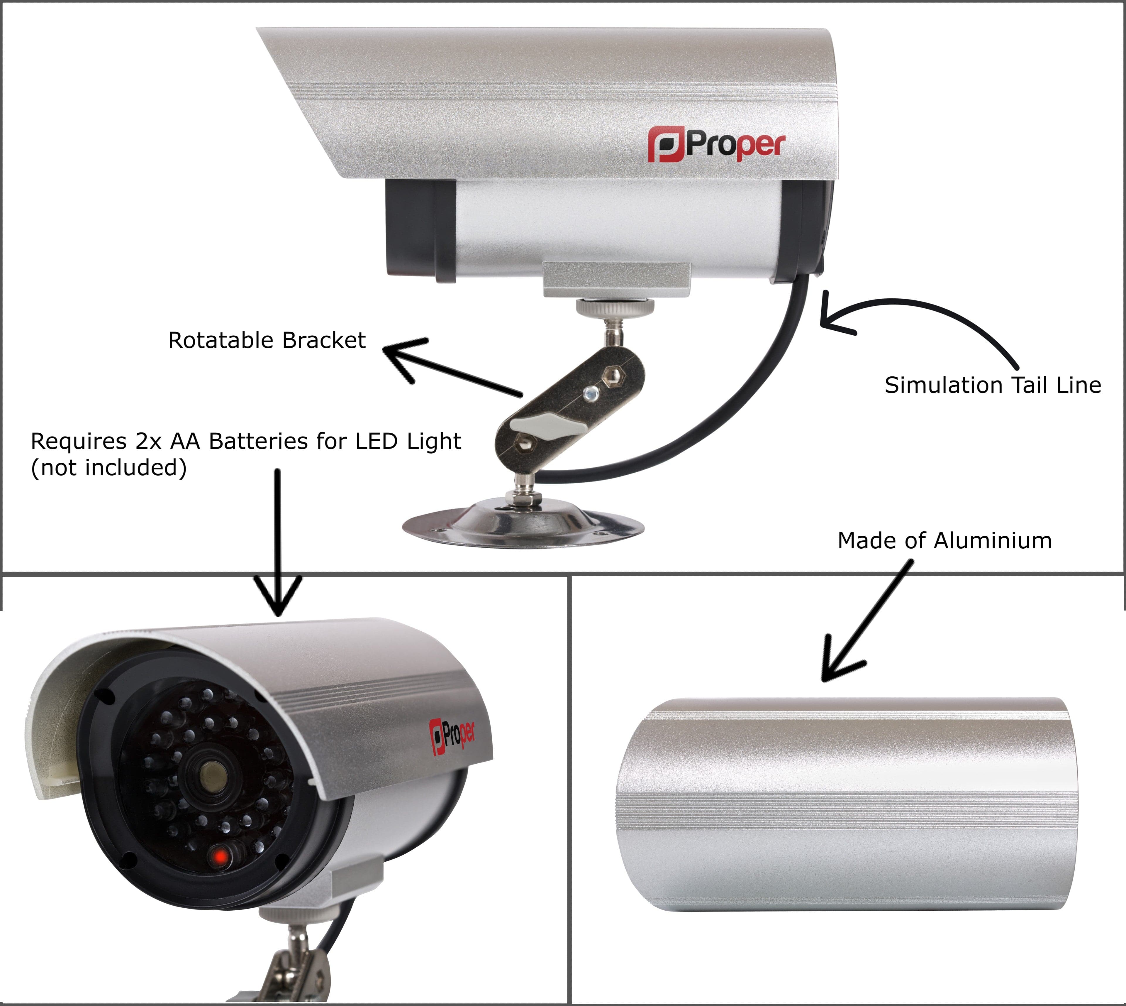 Led light best sale with security camera