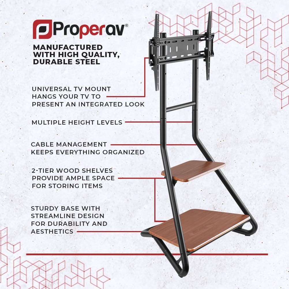 ProperAV Bauhaus Style TV Stand (37
