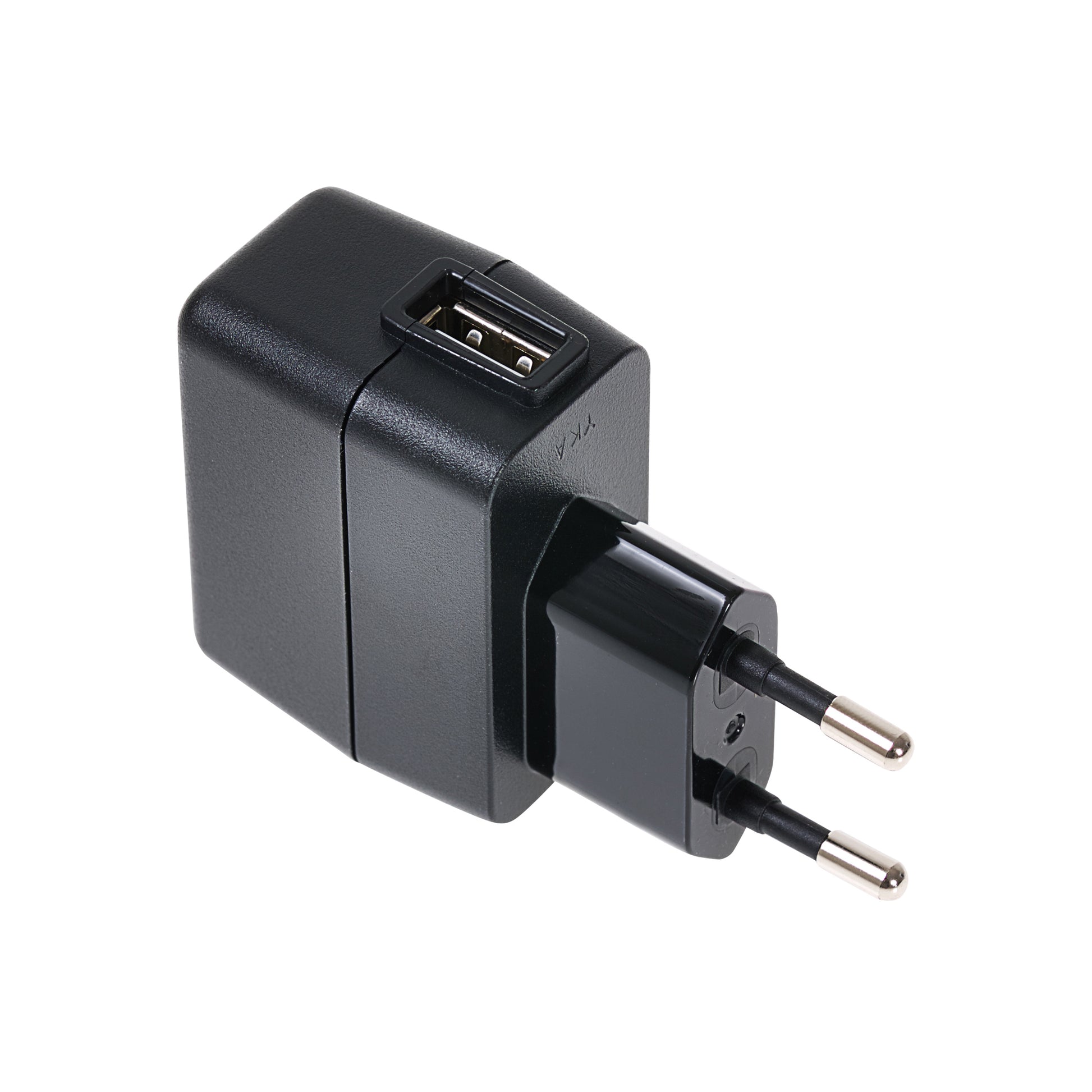 PRAKTICA 1-Port USB-A EU Wall Charger 5V 1 Amp 100-240V Wall Charger - Black