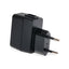 PRAKTICA 1-Port USB-A EU Wall Charger 5V 1 Amp 100-240V Wall Charger - Black