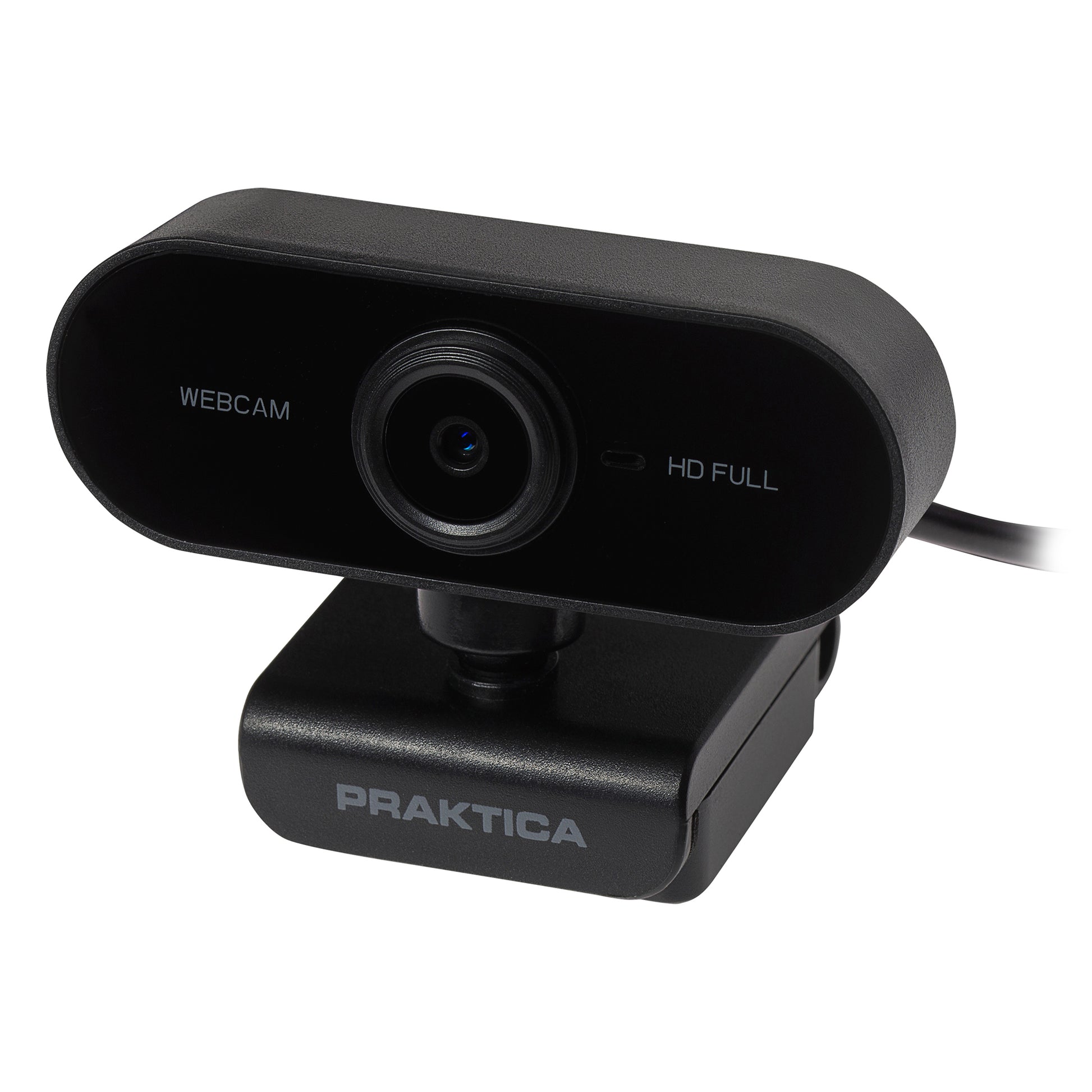 PRAKTICA Full HD 1080p Auto-Focus USB-A Webcam with Built-in Microphone & Tripod Mount