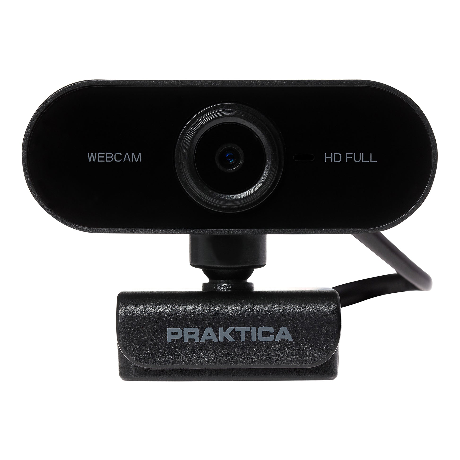 PRAKTICA Full HD 1080p Auto-Focus USB-A Webcam with Built-in Microphone & Tripod Mount