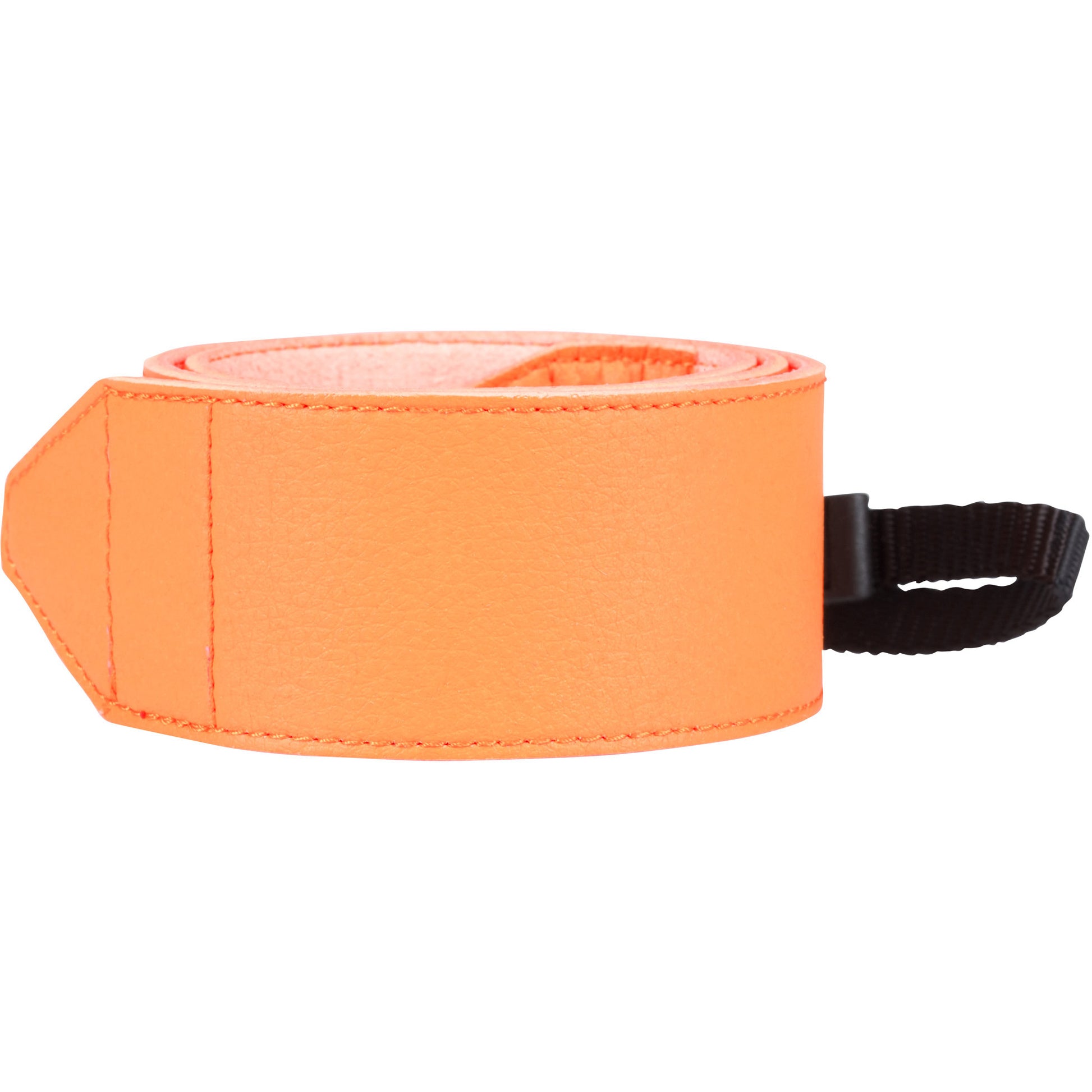 PRAKTICA Genuine Leather Camera Neck Strap 100mm Wide x 40mm Orange