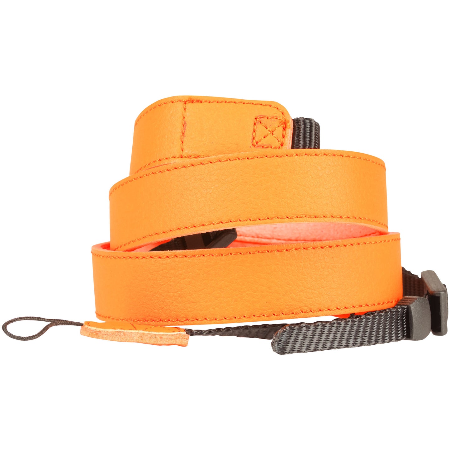 PRAKTICA Genuine Leather Camera Neck Strap 127mm Wide x 20mm - Orange