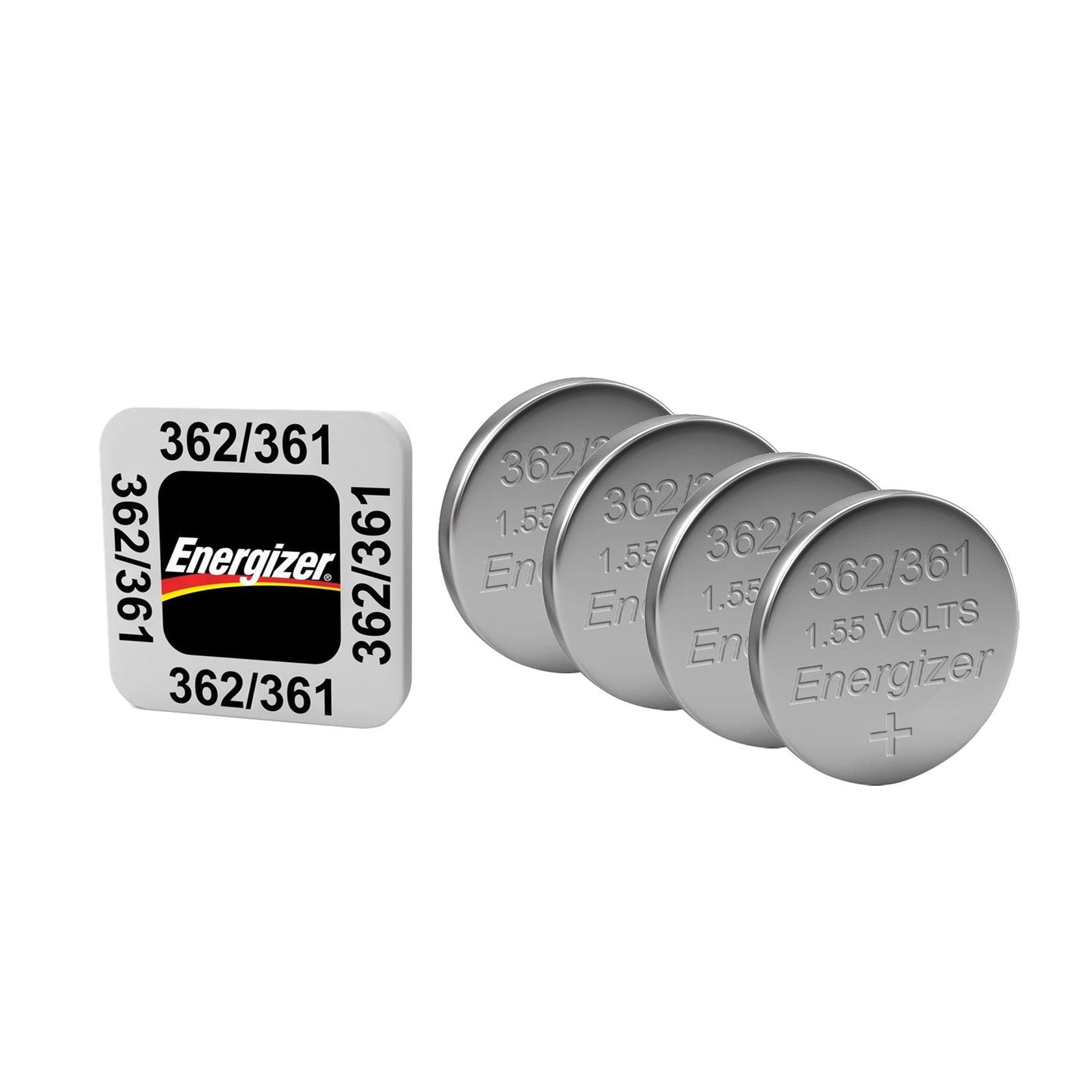 Energizer SR58/S40 362/361 Silver Oxide Coin Cell Battery - Pack of 4