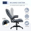 ProperAV Extra High Back Swivel Executive Office Chair - Dark Grey