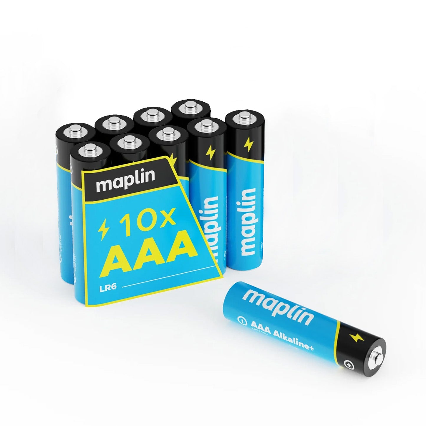 Maplin AAA LR03 1.5V Alkaline Batteries 7 Year Shelf Life High Performance Pack of 10