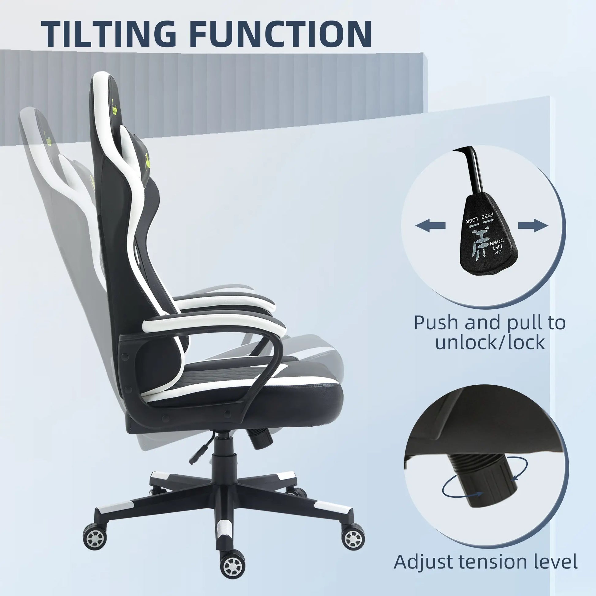 Maplin Plus Racing Gaming Chair with Lumbar Support