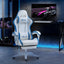 Maplin Plus Racing Style Gaming Chair with Reclining Function & Footrest