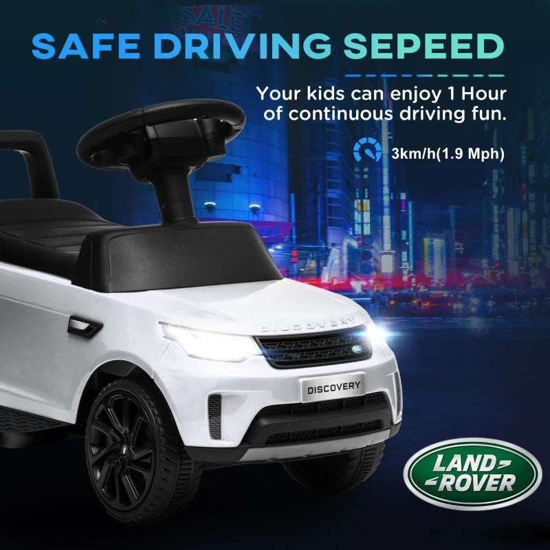 Maplin Plus 2-in-1 Land Rover Licensed 6V Kids Sliding Electric Ride On Car for 18-60 Months