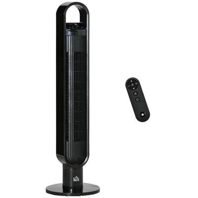 Maplin Plus 39" Anion Oscillating Freestanding Tower Fan Black