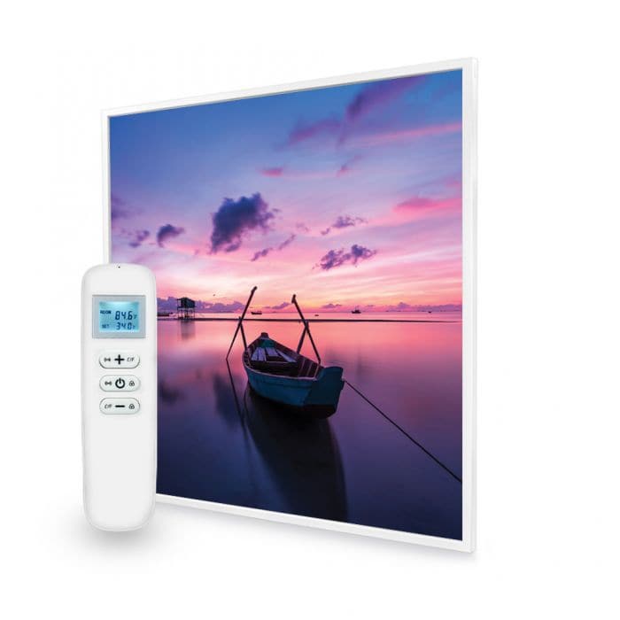 Mirrorstone 595x595mm Maldives Twilight 350W Nexus Wi-Fi Infrared Wall Heating Panel - maplin.co.uk