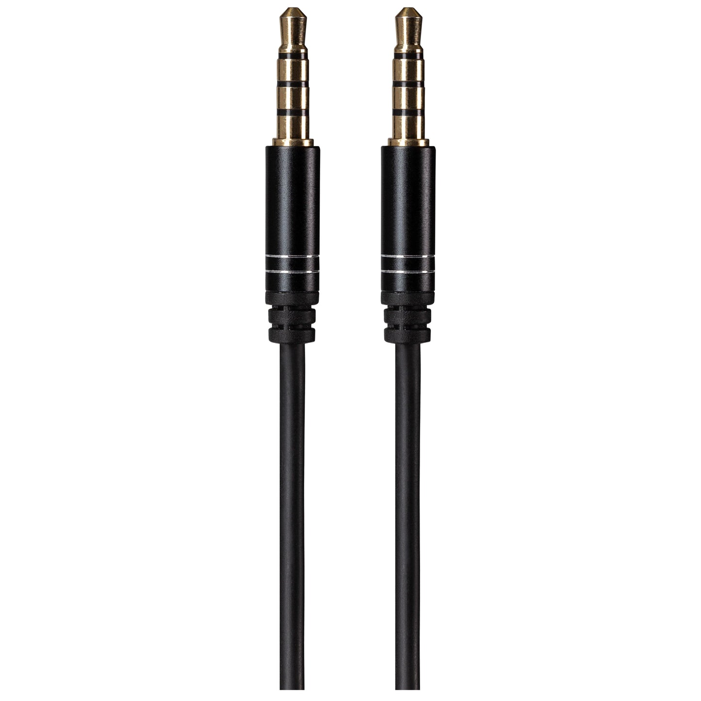 Maplin 3.5mm Aux Stereo 4 Pole Jack Plug to 3.5mm 4 Pole Jack Plug Cable - Black, 3m