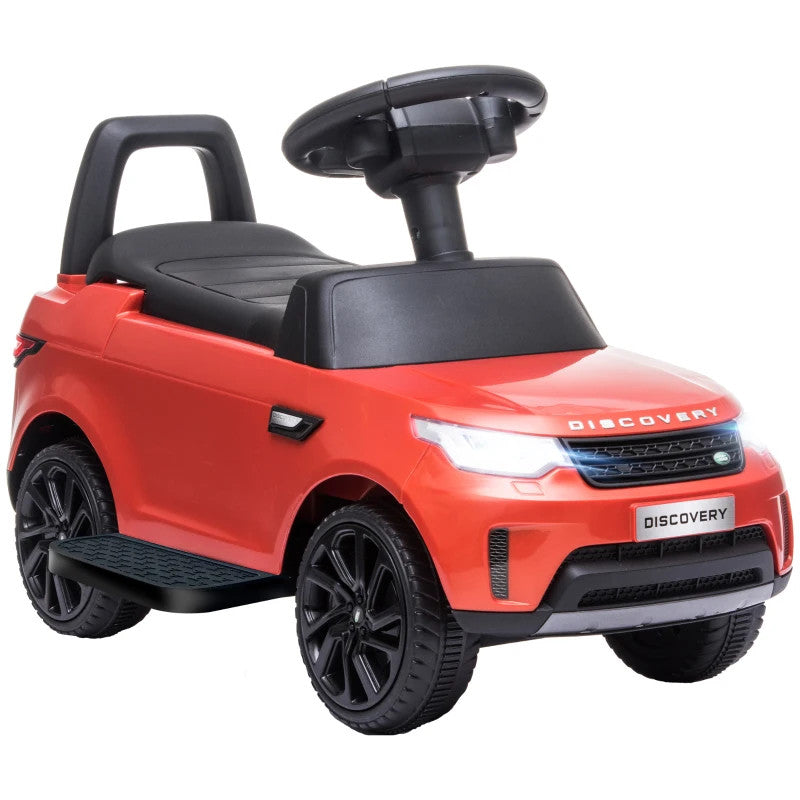 Maplin Plus 2-in-1 Land Rover Licensed 6V Kids Sliding Electric Ride On Car for 18-60 Months Red