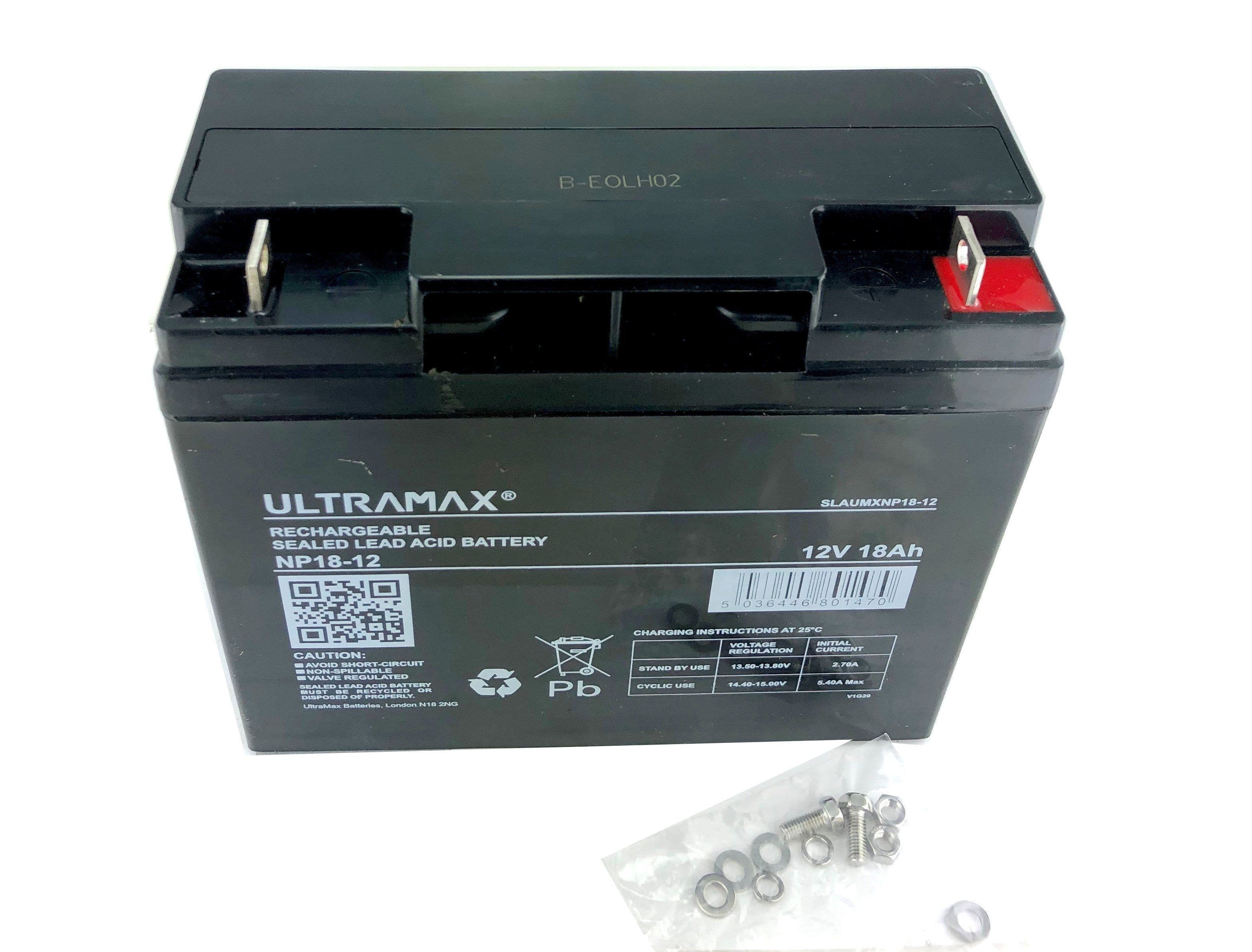 Ultramax NP18-12 12V 18AH 20HR (AS 17AH, 19AH, 20AH & 22AH) Sealed Lea ...