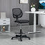 ProperAV Extra Draughtsman Office Chair with Adjustable Footrest Ring - Black