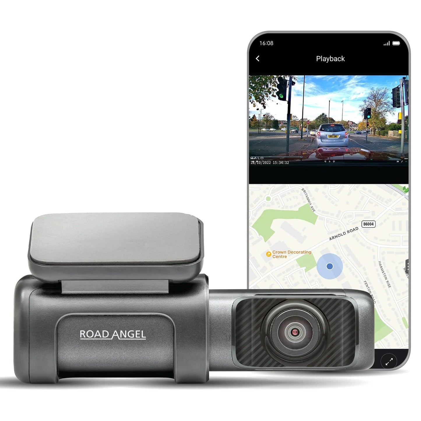 Road Angel Halo 4K Ultra HD Dash Cam - maplin.co.uk