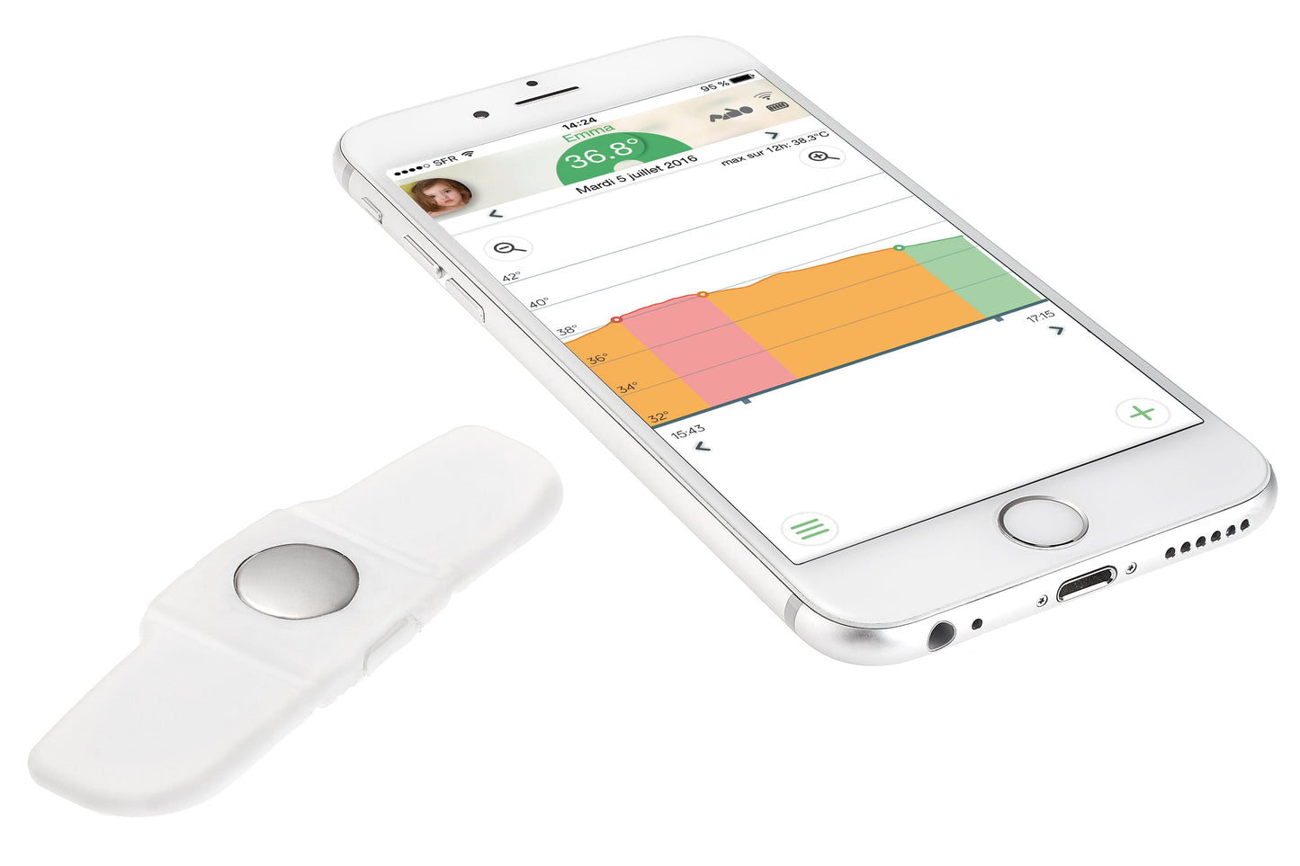 Tucky Smart Wearable Thermometer for Babies and Children