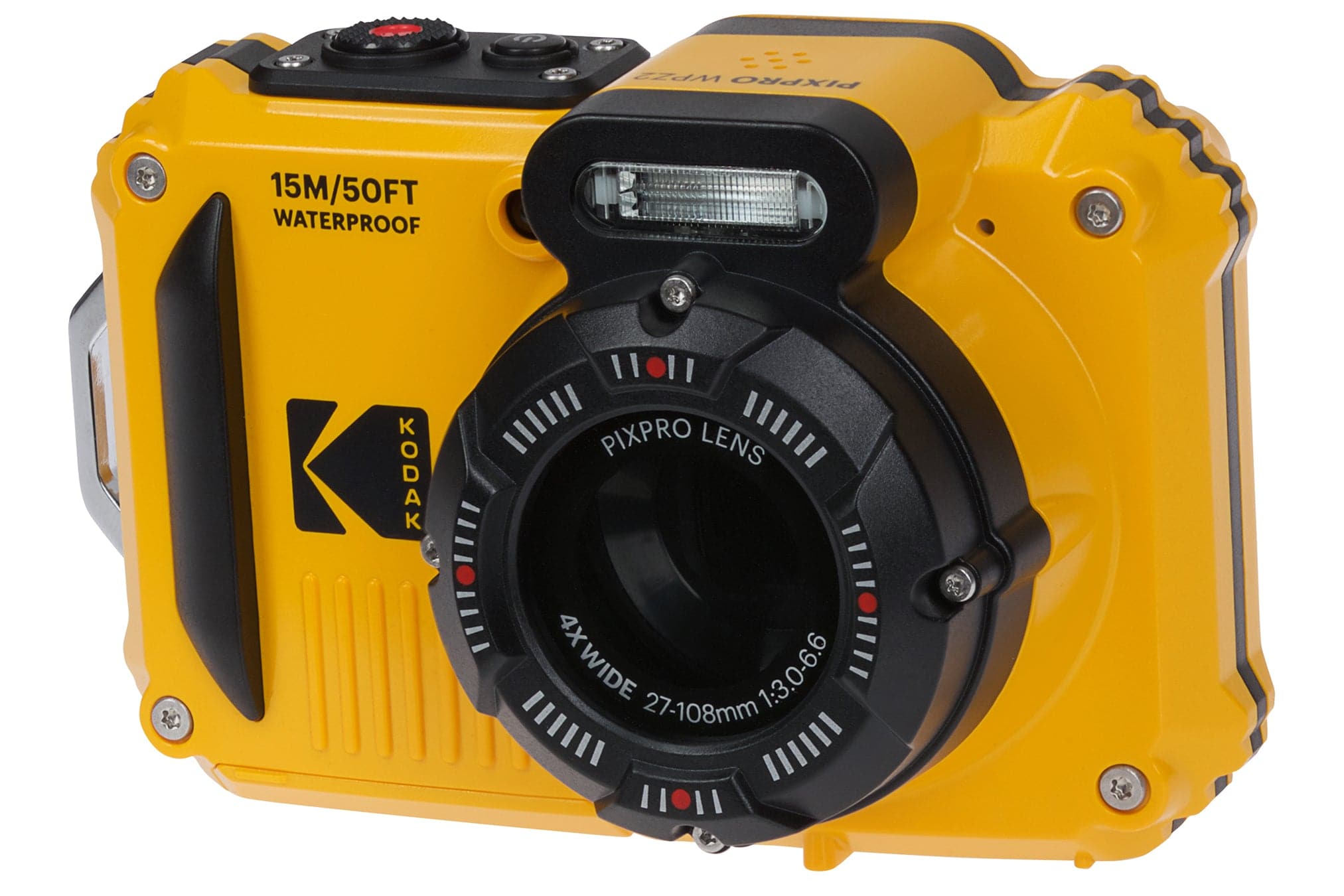 Kodak PIXPRO WPZ2 16MP 4x Zoom Tough Compact Camera - Yellow | Photo ...