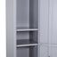 ProperAV Extra Rolled Steel Storage Locker Cabinet with Shelves - Grey - maplin.co.uk