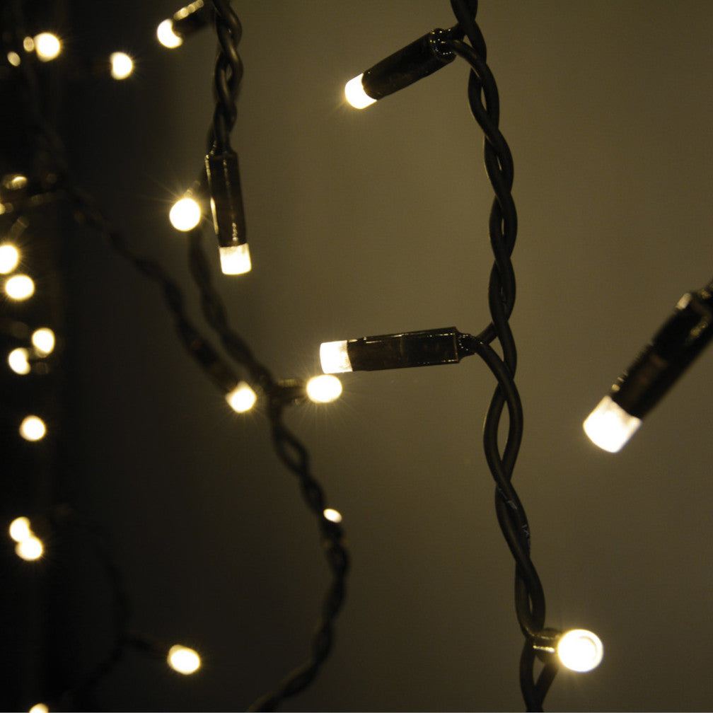 Lyyt Connectable Icicle-Inspired 2m Outdoor 100 Warm White LED String Lights