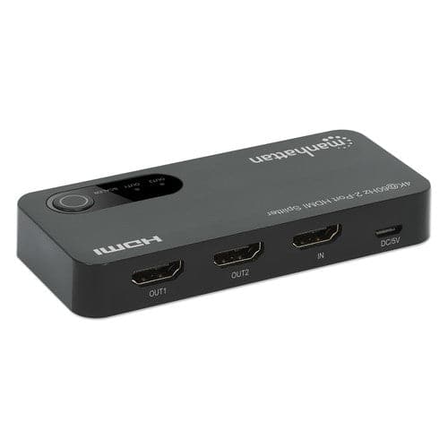 Manhattan HDMI Splitter 1 Port In 2 Ports Out 4K Ultra HD @60Hz 18Gbps