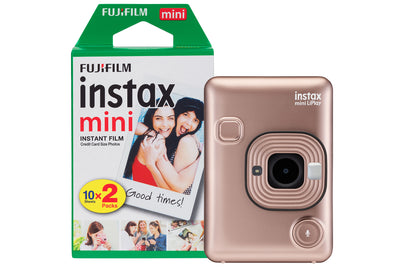 Fujifilm Instax Mini LiPlay Hybrid Instant Camera - Blush Gold