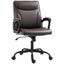 ProperAV Extra Faux Leather Office Chair with Tilt Function Brown