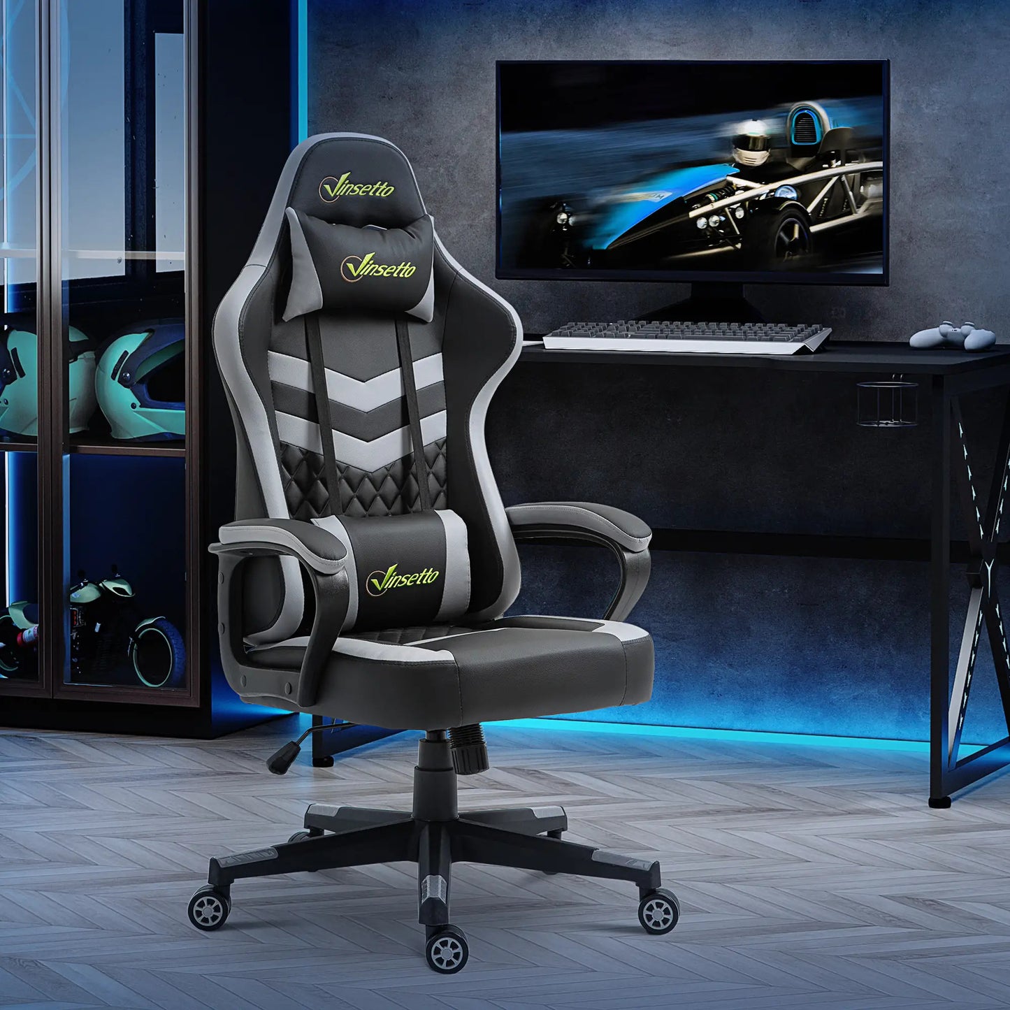 Maplin Plus Racing Gaming Chair with Lumbar Support