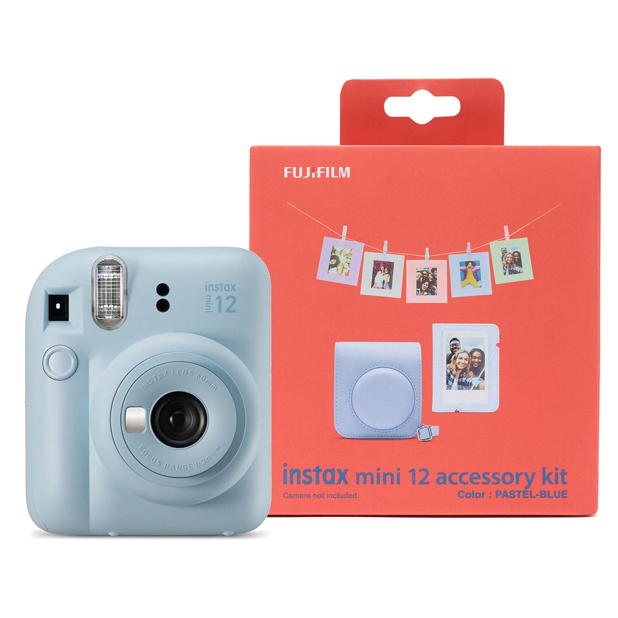 Fujifilm Instax Mini 12 Instant Camera - Pastel Blue Camera + Case + Accessories