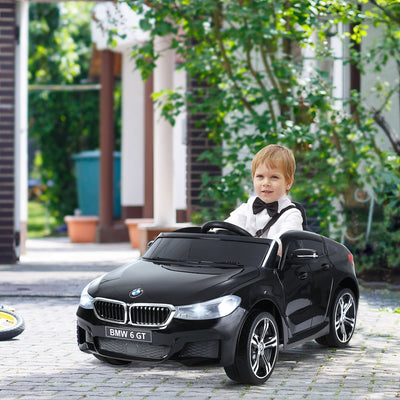 Maplin Plus Licensed BMW 6GT 6V Kids Electric Ride On Car with Remote Control - Black