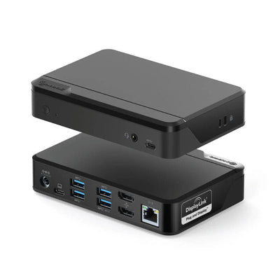 ALOGIC Universal Twin Full HD Pro Docking Station with 85W Power Delivery & USB-C / USB-A Compatibility