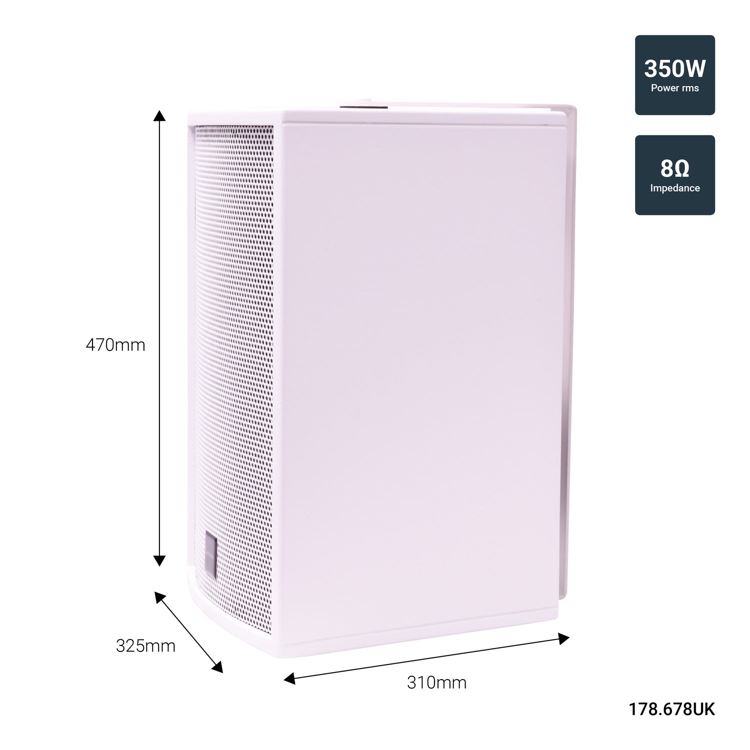 Citronic CS Series Wooden Installation 350W RMS 10" Passive Speaker Cabinet