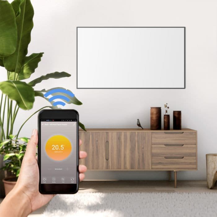 Mirrorstone 580W Nexus Wi-Fi Infrared Wall Heating Panel - maplin.co.uk